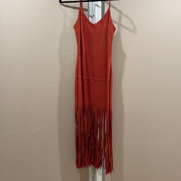 Design Lab faux suede fringe dress - Picture 2 of 2